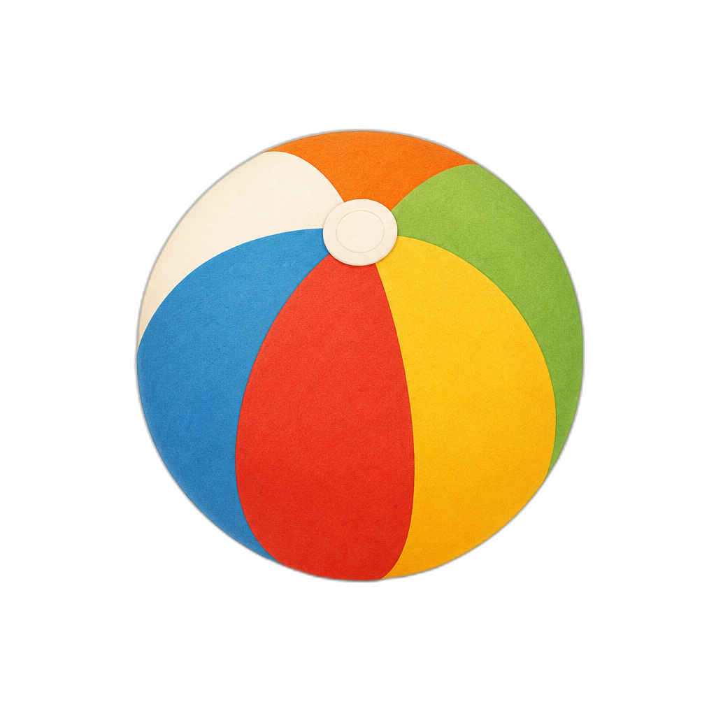 Tiny Takes deck image of a beach ball