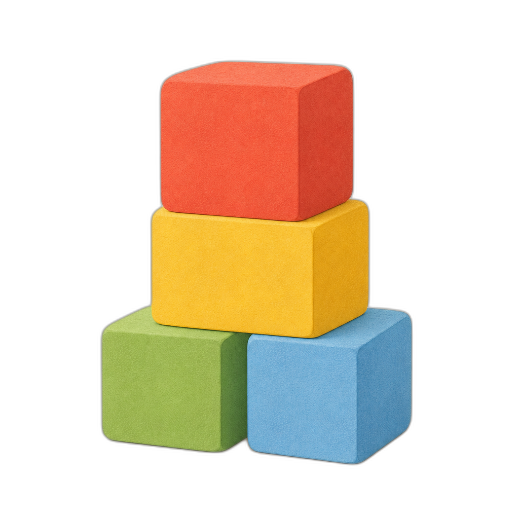 Tiny Takes deck image of toy blocks